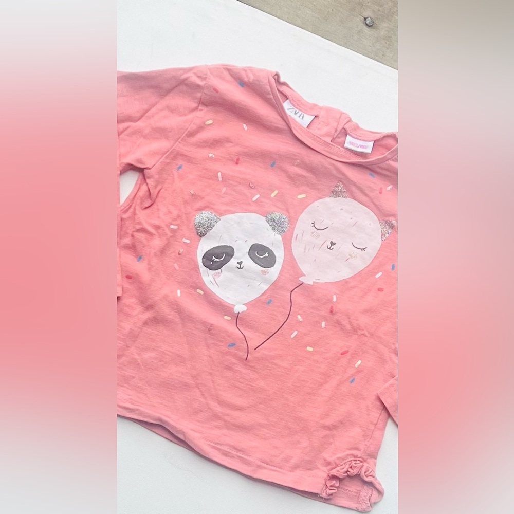 Zara Baby Print Long Sleeve Tee - Picture 3 of 6